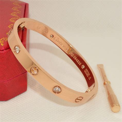 cartier love bracelet 4 diamonds replica|cartier love bracelet inside engraving.